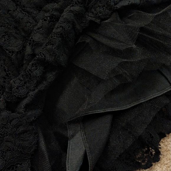 🍒NWT🍒 TED BAKER BLACK LACE FULL SKIRT - Picture 13 of 15
